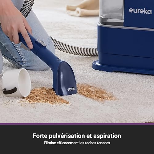 Eureka NEY100 Aspirateur Nettoyeur de Canapé Tissu et Tapis 12500Pa pour Maison et Voiture
